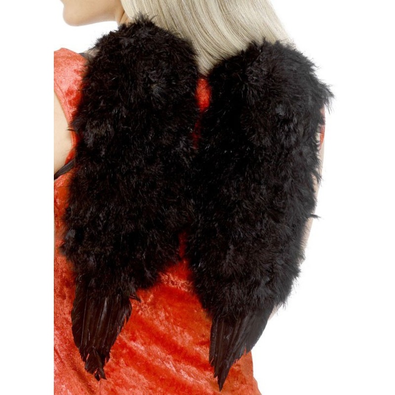 Angel of death feather wings black