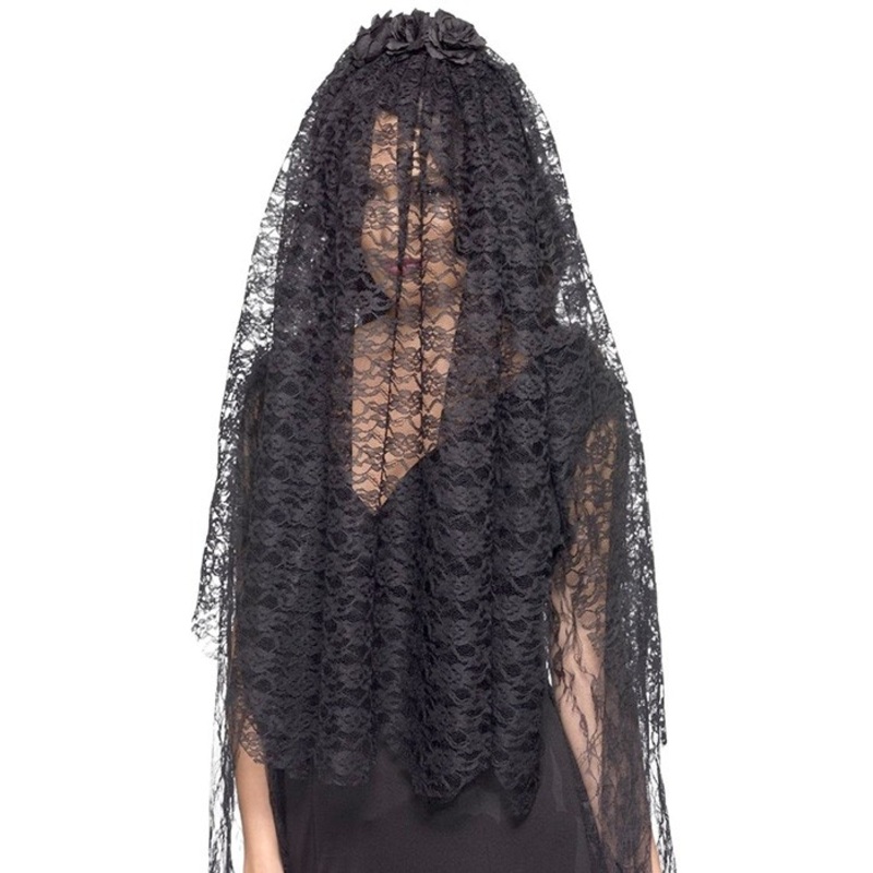 Black Widow lace veil