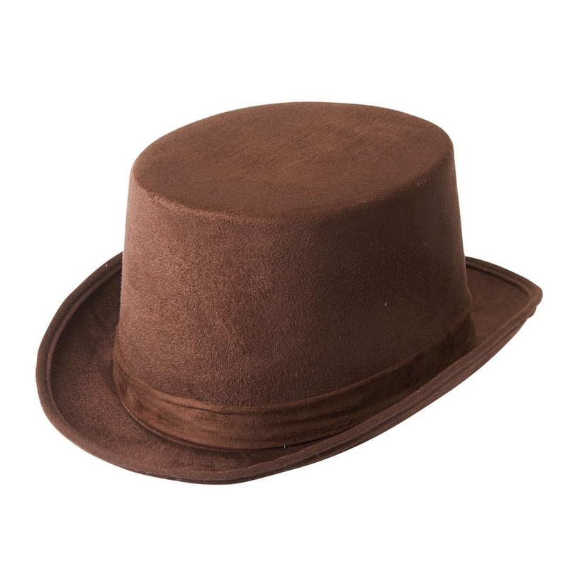 Brown baroque men's cylinder