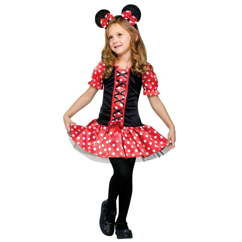 Cute mini mouse kids costume
