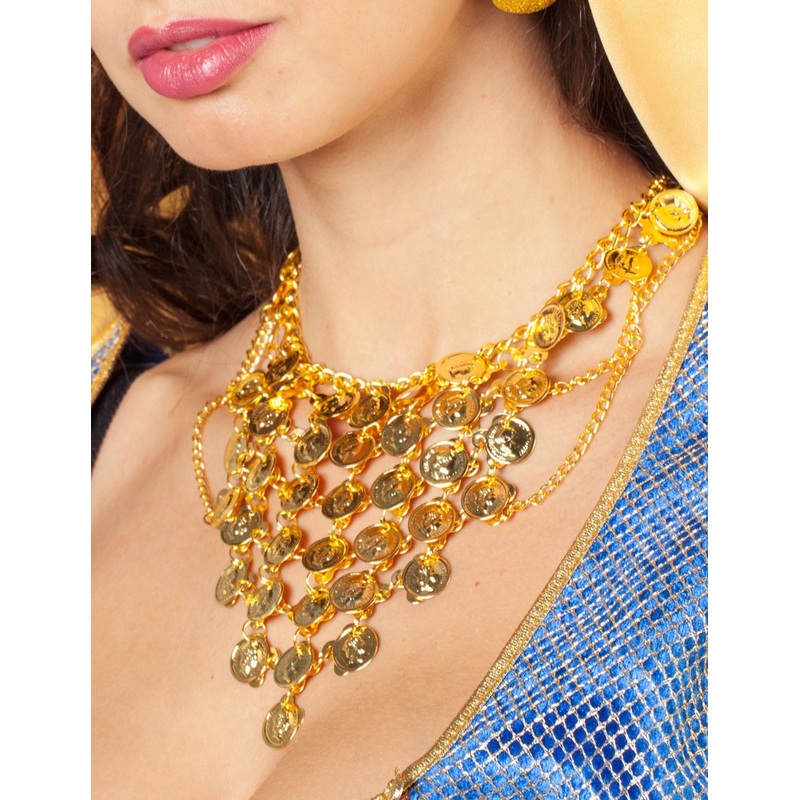 Golden coin necklace