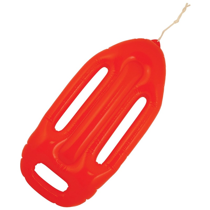Inflatable lifeguard buoy