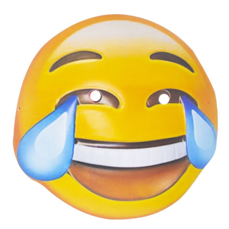 Laughing out loud smiley paper mask