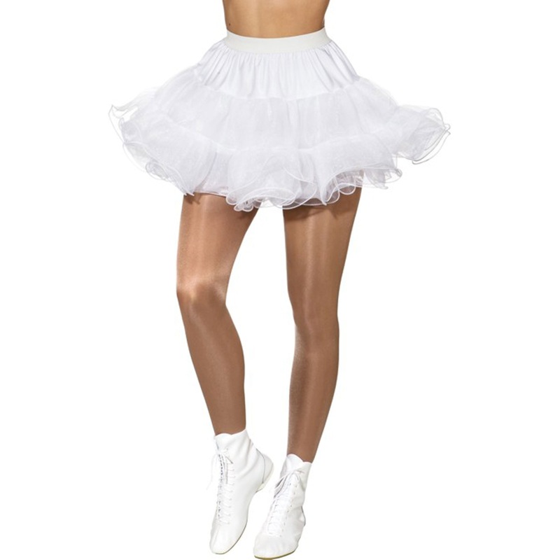 Mini petticoat white with wire edge 36-38