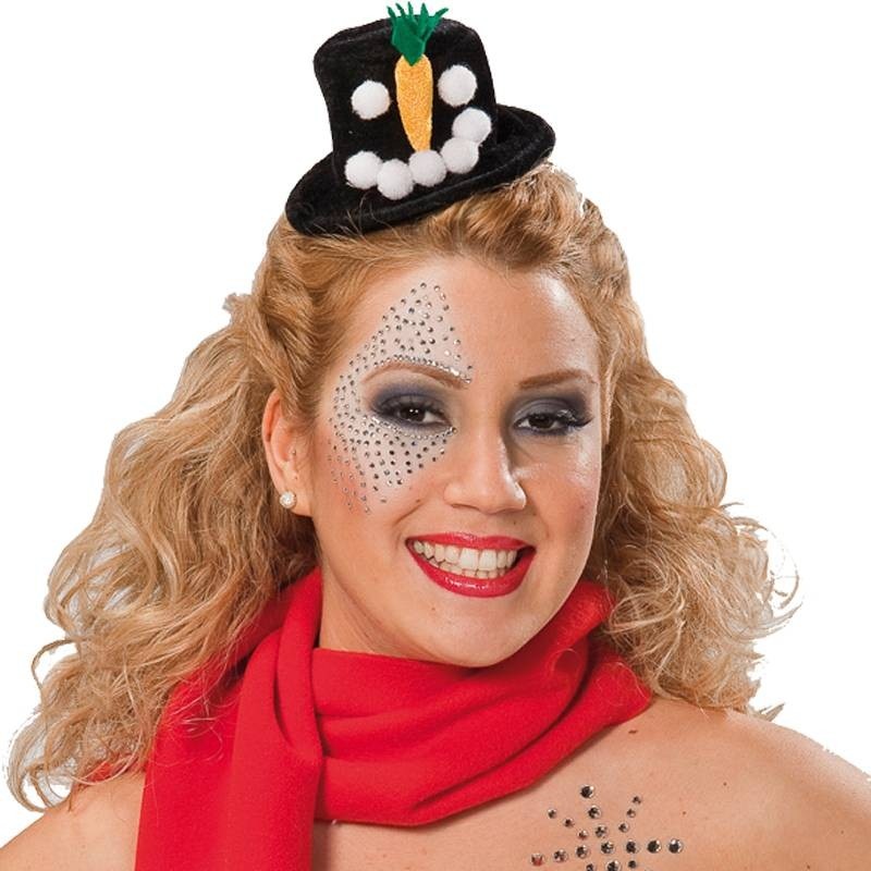 Mini snowman top hat on headband