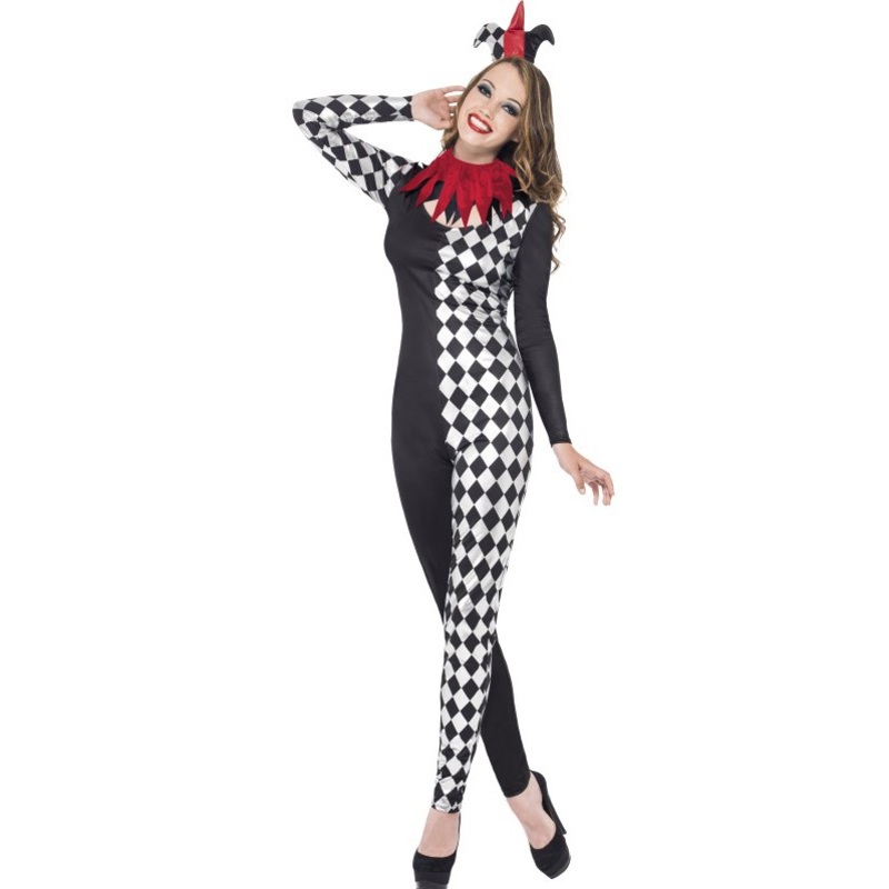 Playful harlequin ladies costume 32-34