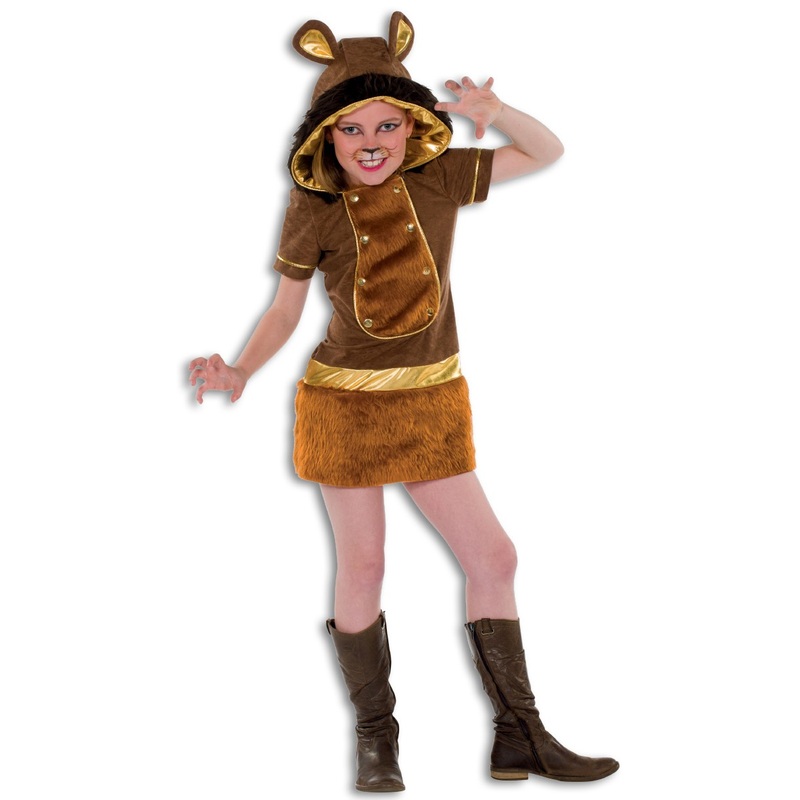 Plush lioness costume for children 104