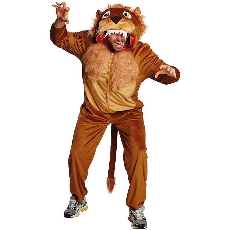 Predator lion jumpsuit for adults