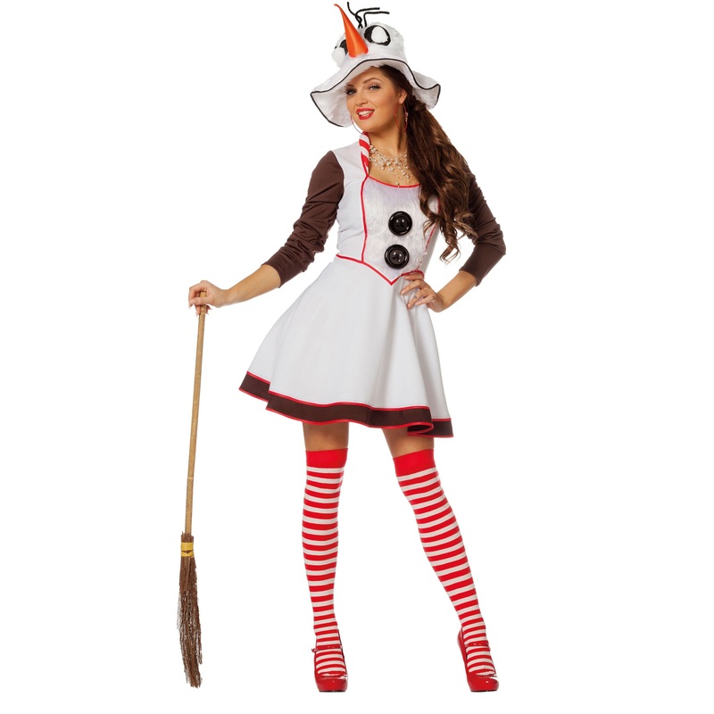 Snowman snow woman dress with hat 36
