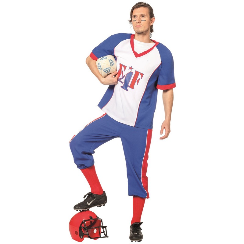 Sporty American football player mens costume 46