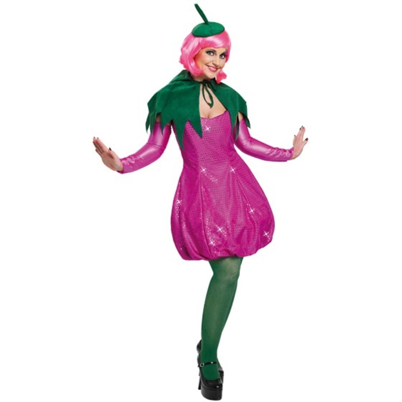 Sweet glittering strawberry ladies costume 36