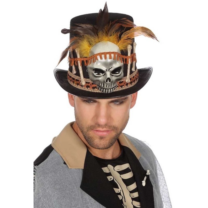 Voodoo black magician top hat