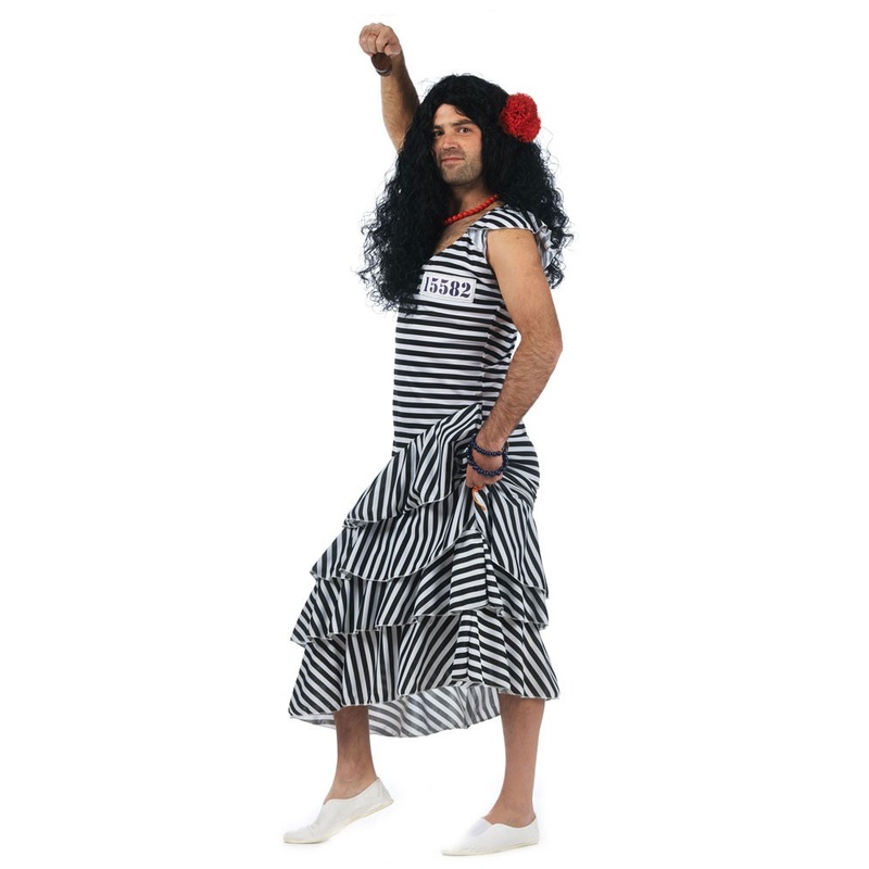 Flamenco convict mens costume M