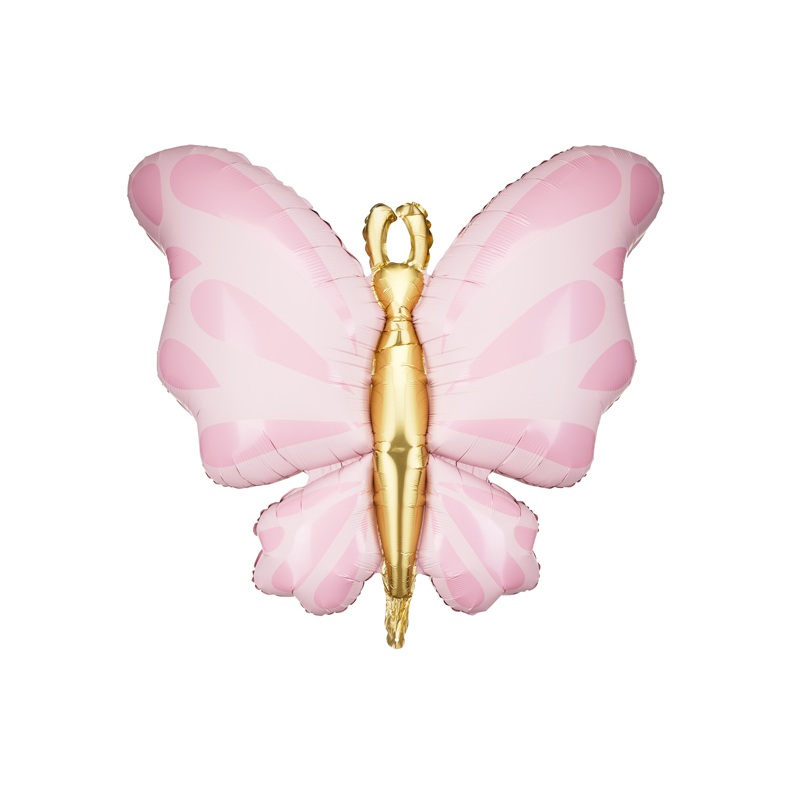 Foil balloon pink butterfly 69x69 cm