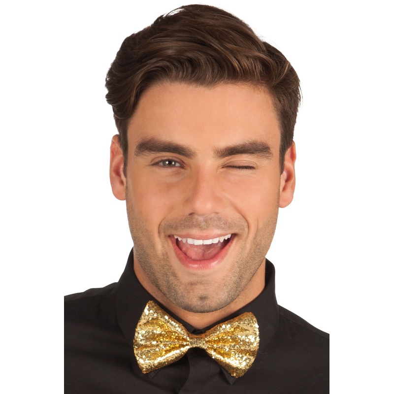 Golden glitter bow tie