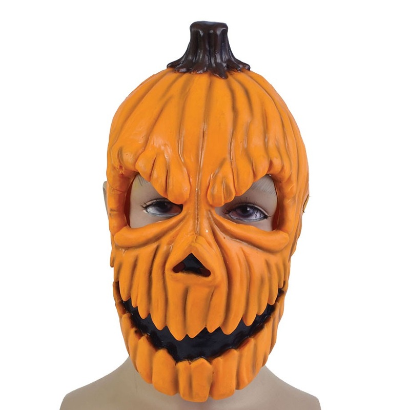 Mischievous pumpkin head mask