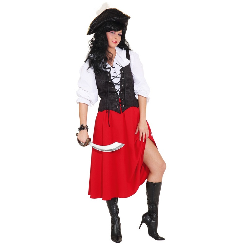 Pirate skirt red 36-38