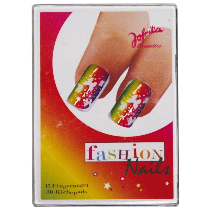 Rainbow butterfly fingernails