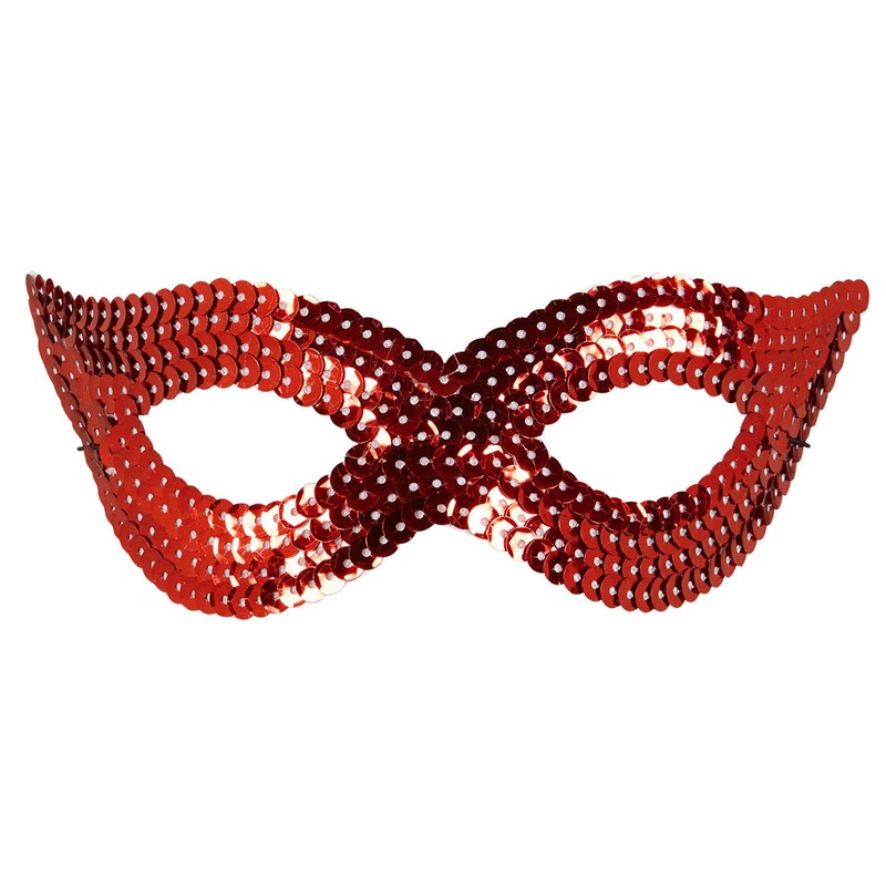 Red Diva Sequin Eye Mask