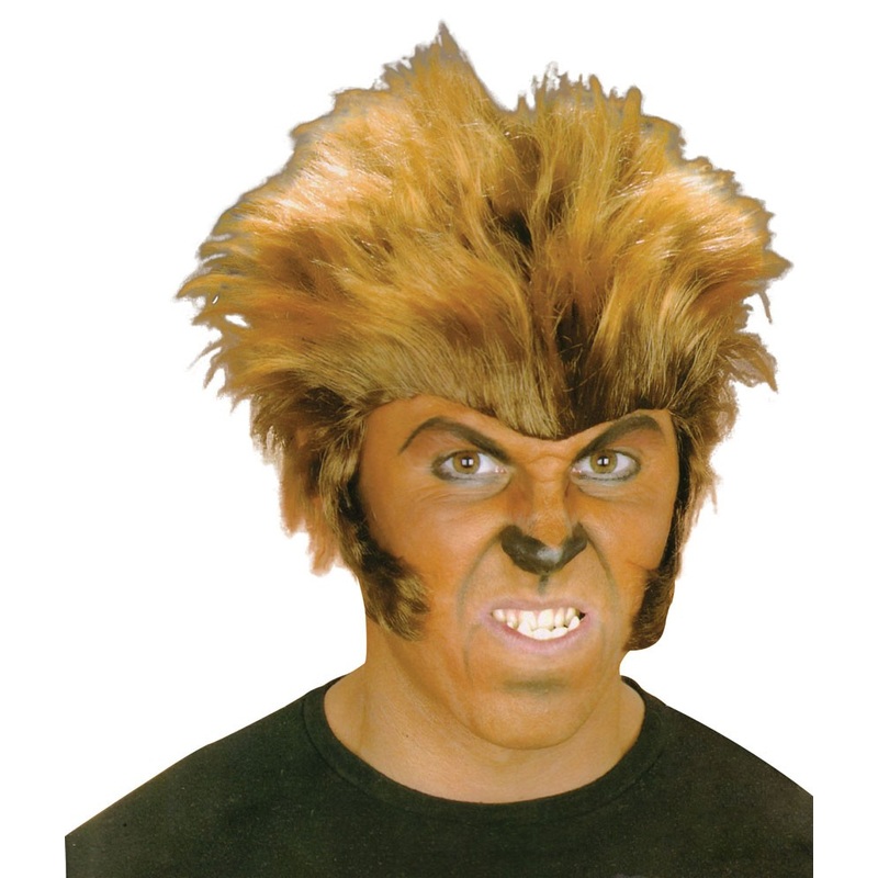 Scary werewolf man wig