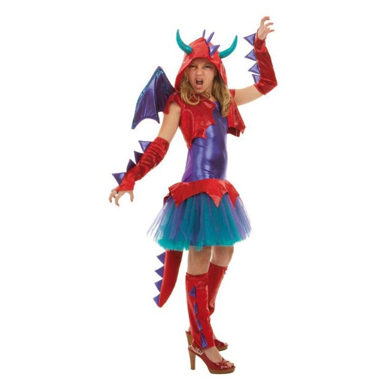 Shimmering Dragon Luisa Girl Costume