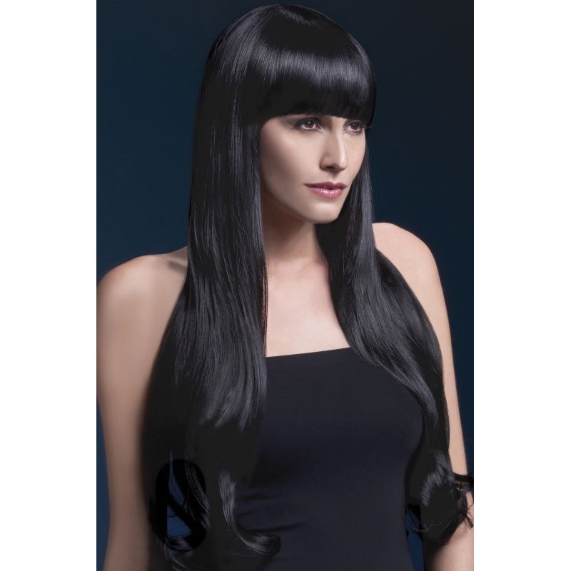 Straight ladies wig Janita with pony