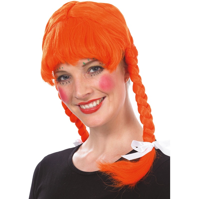 Strong girl wig orange