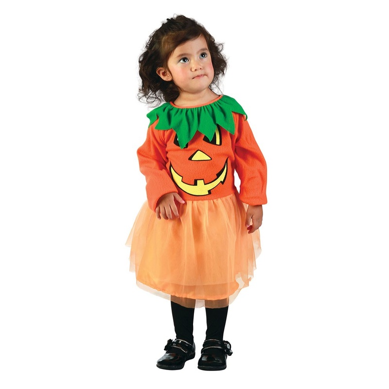 Sweet pumpkin dress child costume