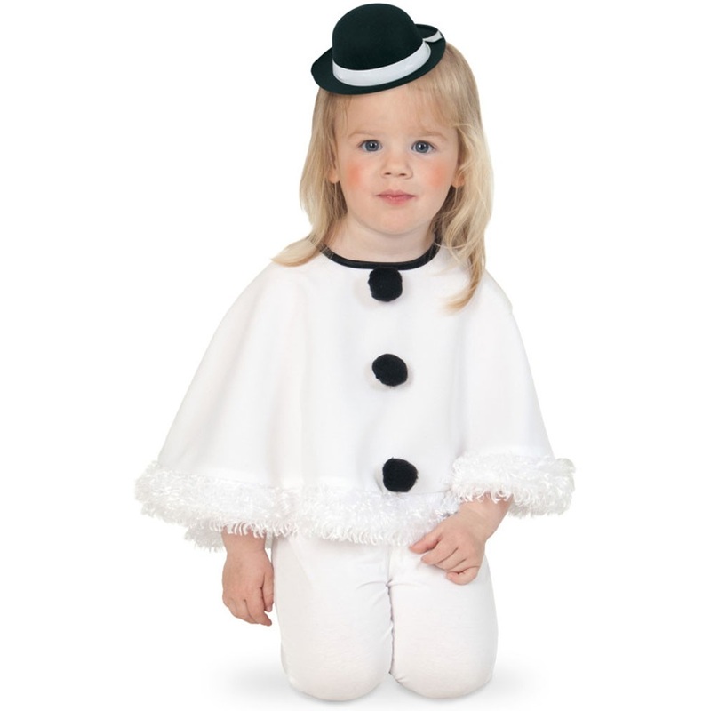 White snow cape for children