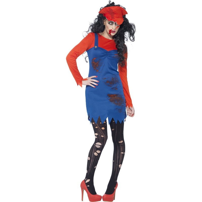 Zombie Mario woman costume S