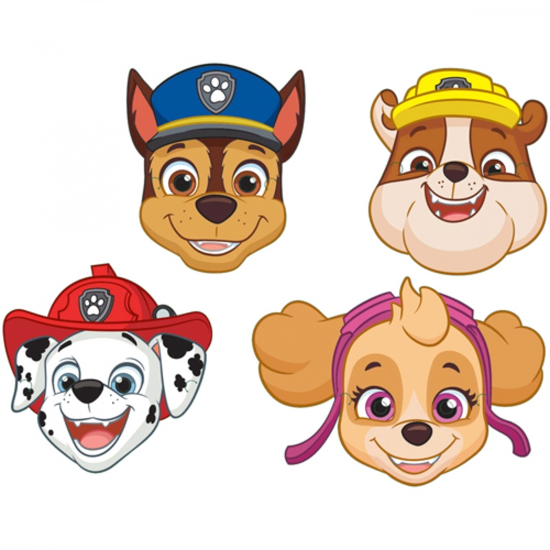 8 Paw Patrol Action Masks