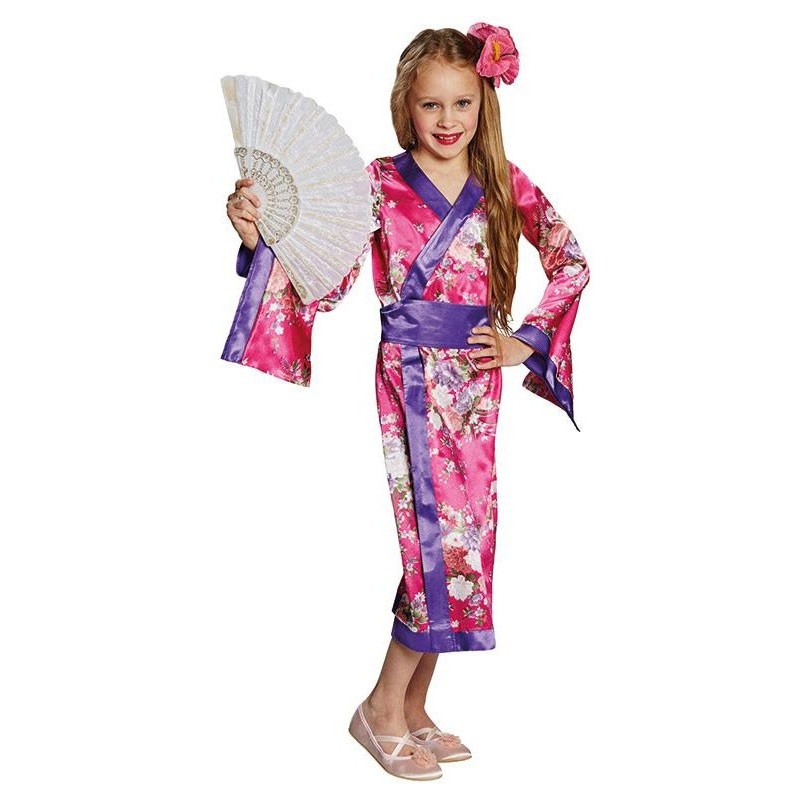 Flowery Asian child costume 116