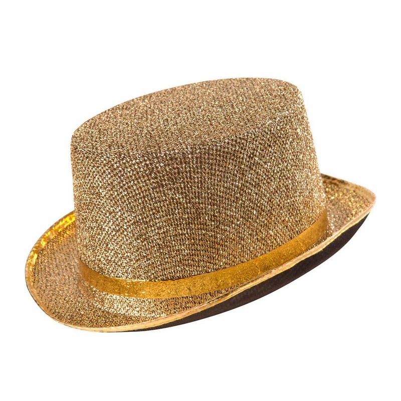 Glittering gold party hat