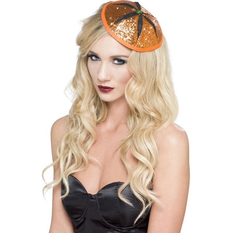 Little glitter pumpkin hat
