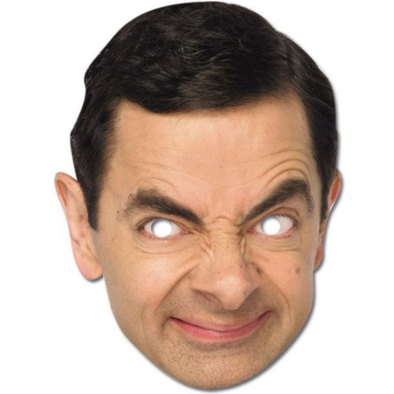 Mr Bean cardboard mask