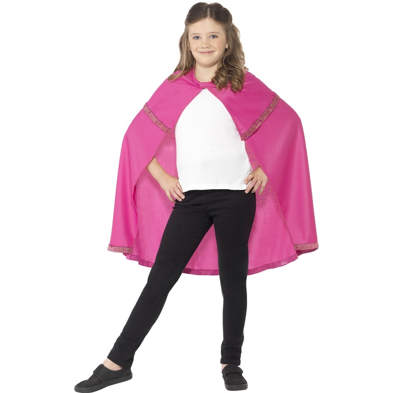 Pink hooded cape Penelope S-M