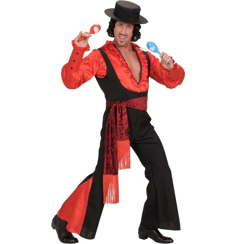 Spanish flamenco dancer costume S
