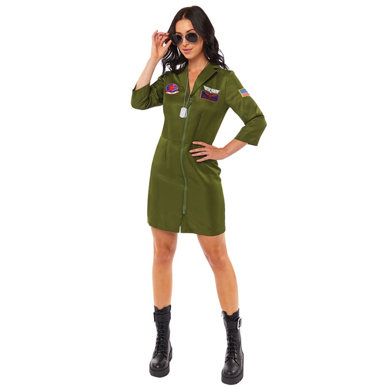 Women's Top Gun Dress Costume XS