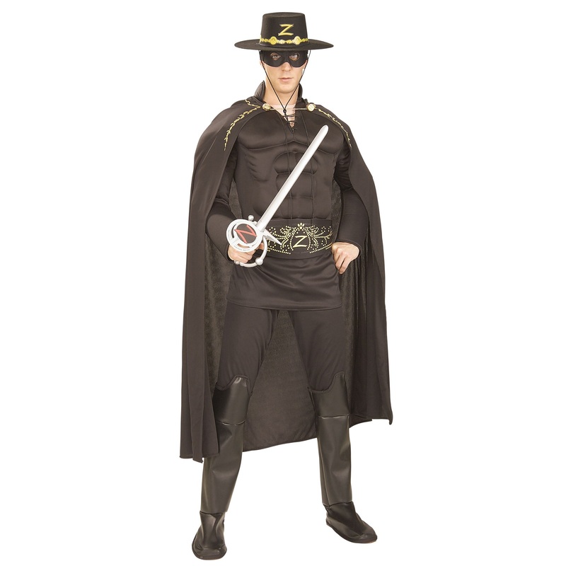 Zorro the avenger men's costume M-L