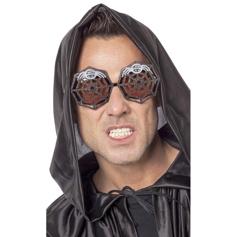 Black spider web glasses