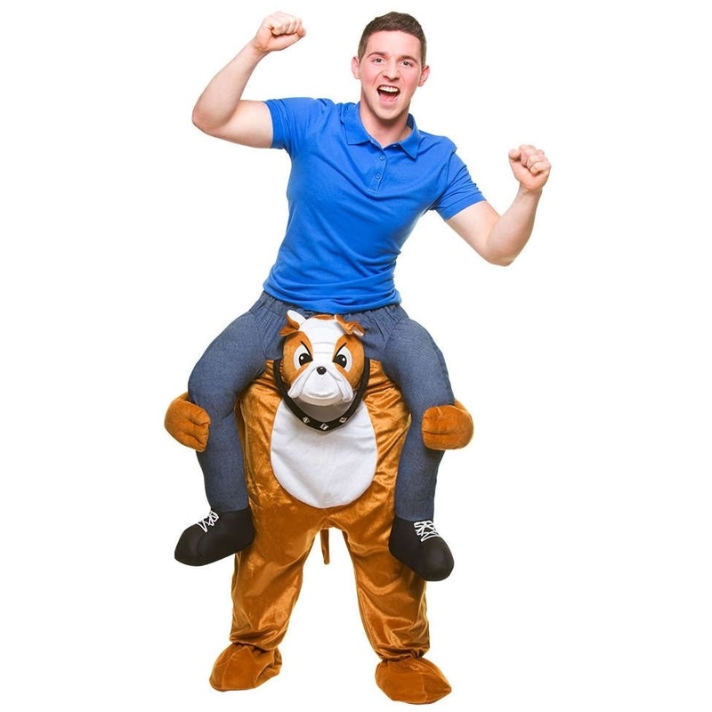 Bulldog piggyback costume