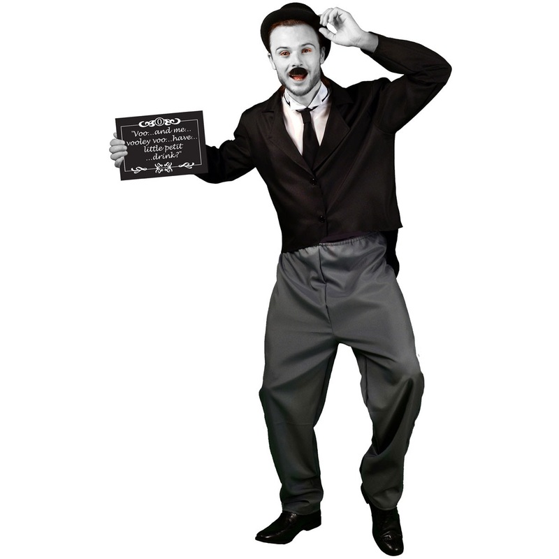 Charley 20s silent film black and white costume M