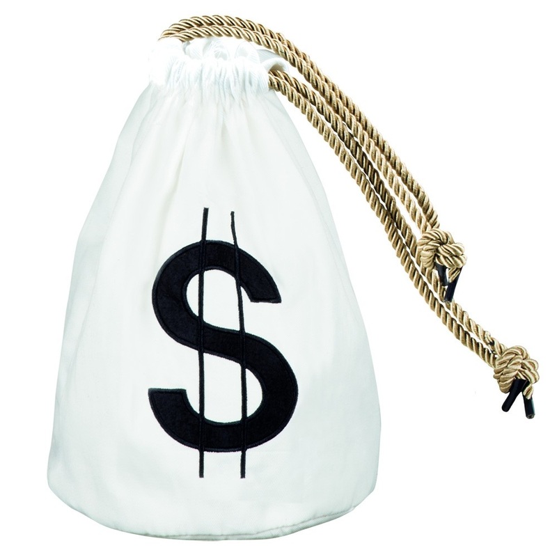 Dollar sign money bag 29 x 20cm