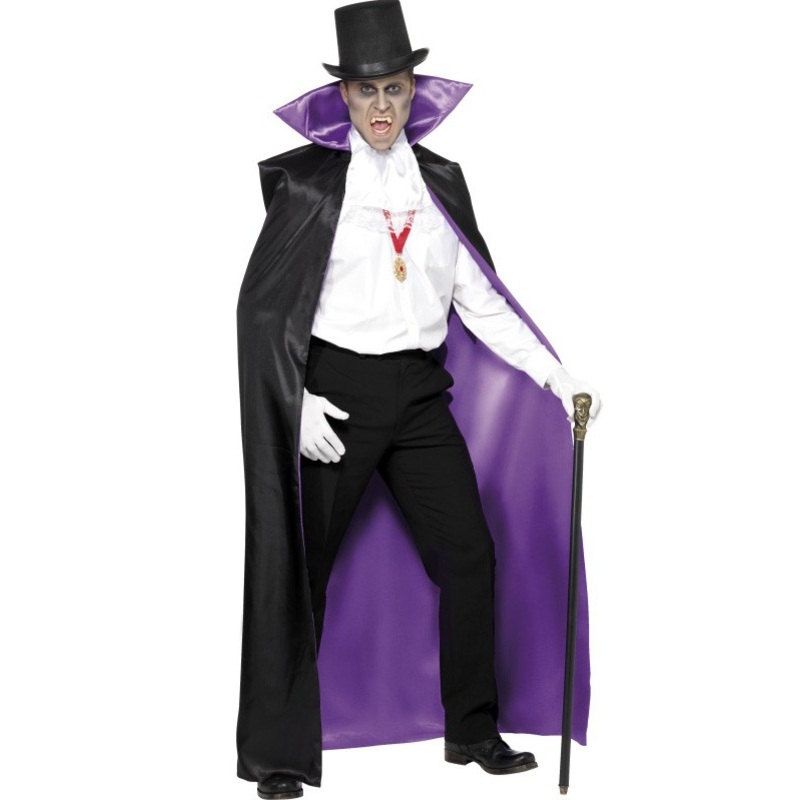 Dracula cloak in purple-black