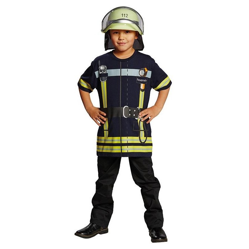 Fireman shirt kids costume 104