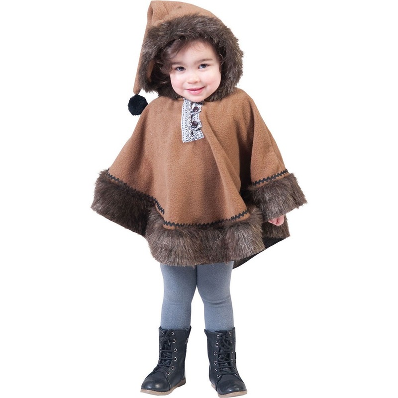 Inuit Alaska poncho for kids