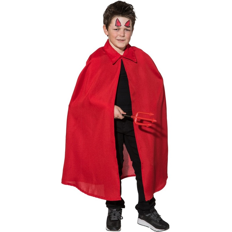 Red Flavio devil children's cape 140