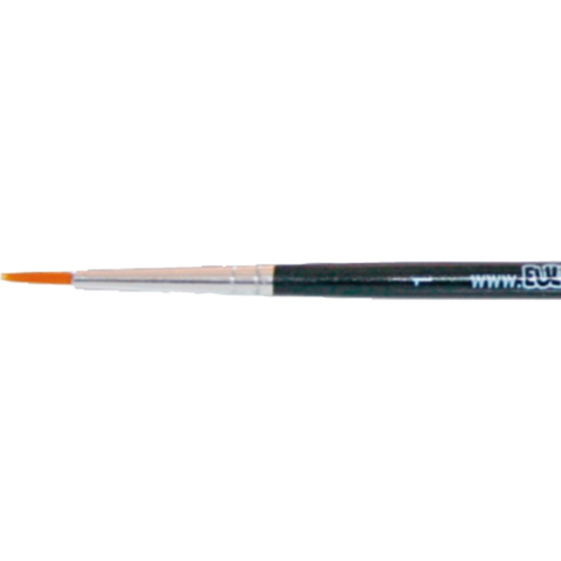 Synthetic fiber round brush size. 1