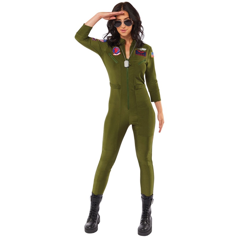 Top Gun jumpsuit women's costume XS