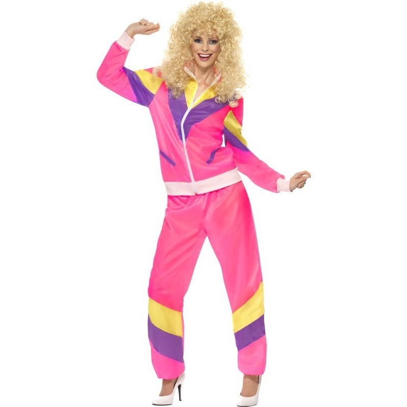 80s retro jogger in pink S